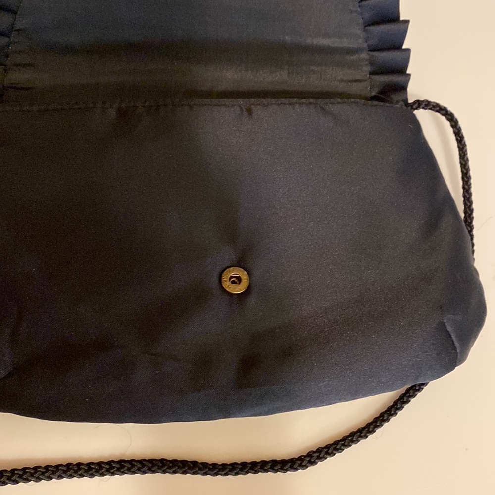 Milor Black Satin Evening Bag - Picture 8 of 12